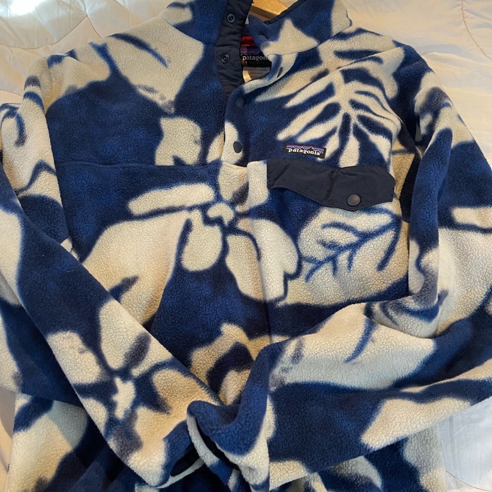 vintage patagonia fleece hawaiian flowers